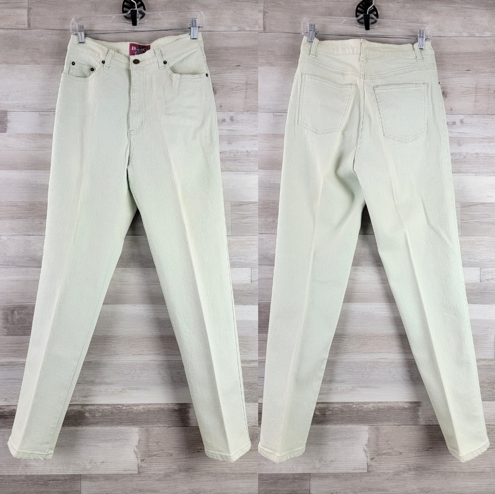 Vintage Denim&Co Jeanswear Pastel High-Rise Straight-leg Jeans Women's Size 28/8